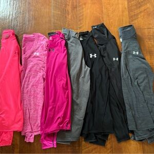 Under Armour Women's Long Sleeve Tops - Coral, Heather Pink, Charcoal, Black